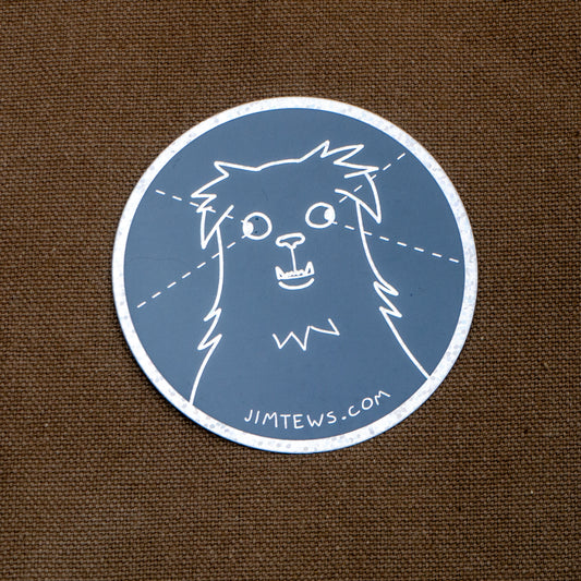 Rue Eyes 3" Glitter Sticker
