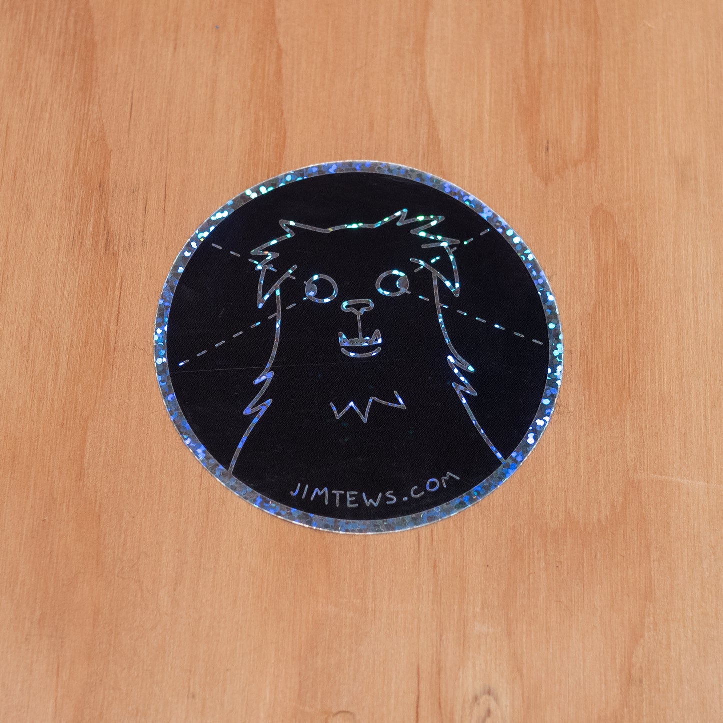 Rue Eyes 3" Glitter Sticker